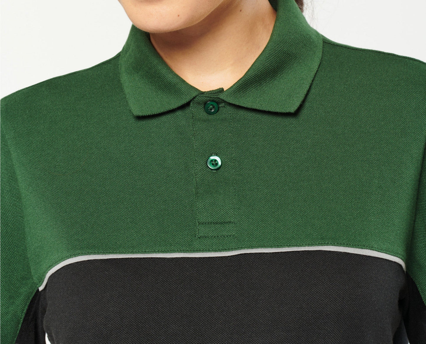 SNPL210 POLO BICOLOR LABORAL- UNISEX