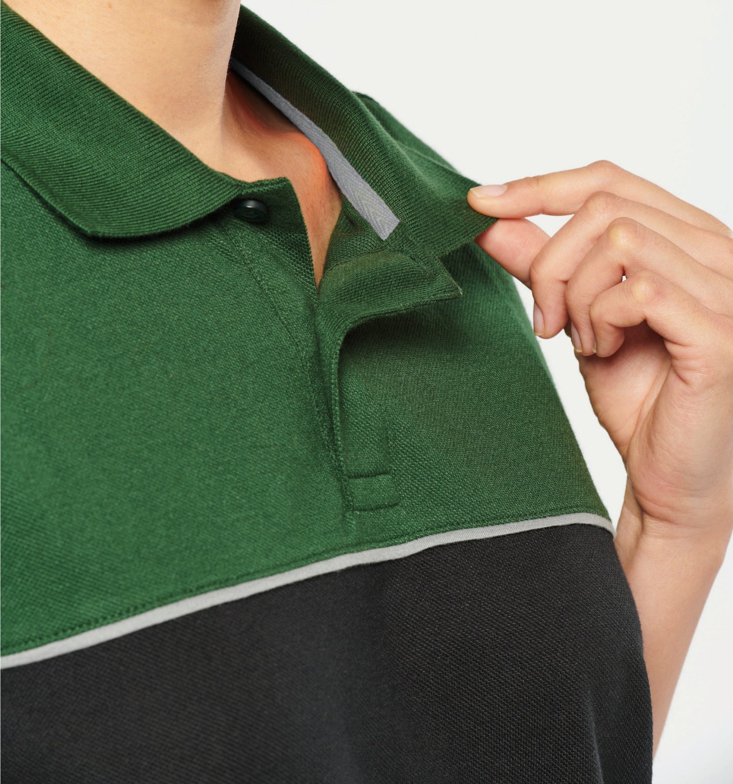SNPL210 POLO BICOLOR LABORAL- UNISEX