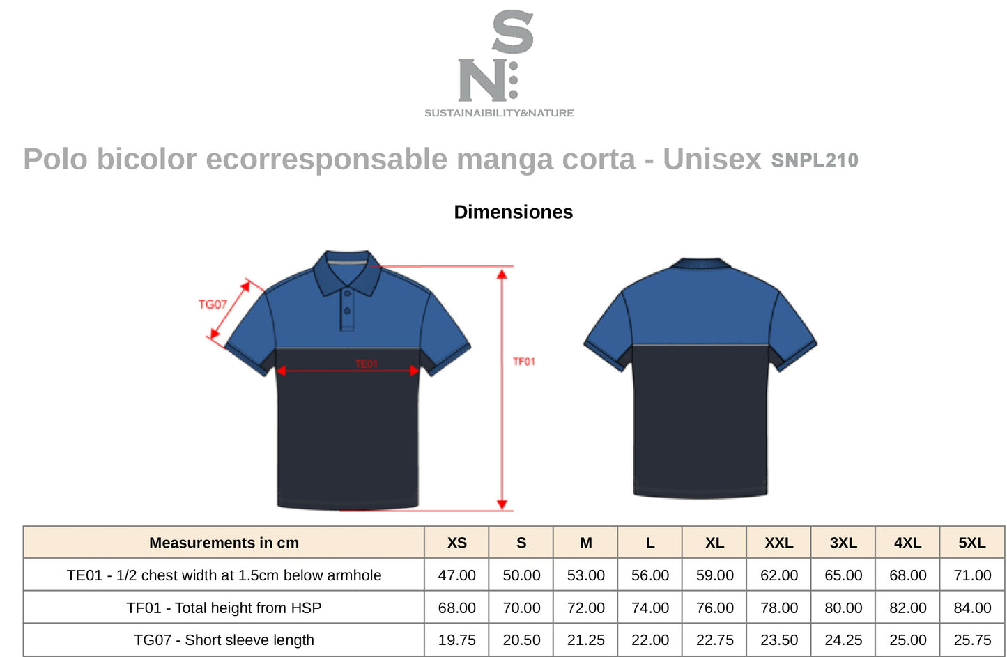 SNPL210 POLO BICOLOR LABORAL- UNISEX