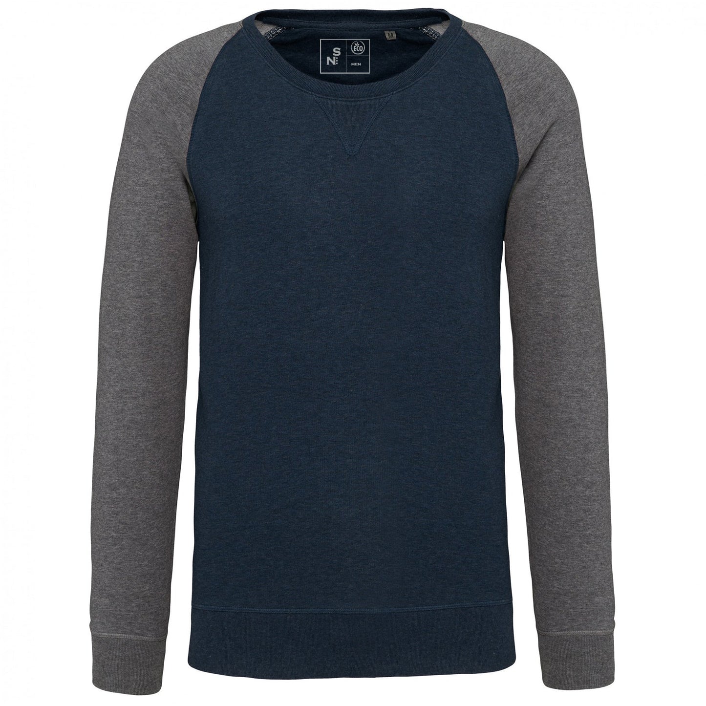 SN491 SWEAT COL ROND BICOLORE.HOMME