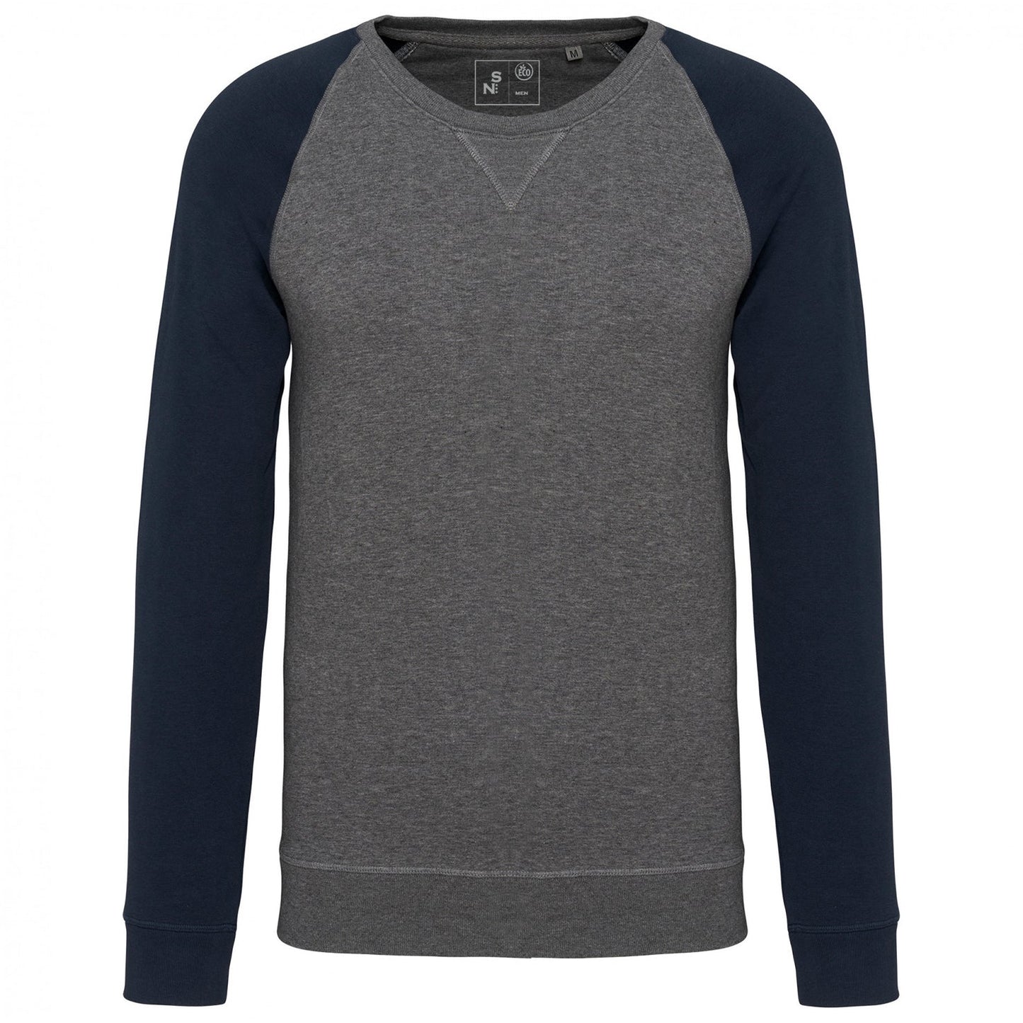 SN491 SWEAT COL ROND BICOLORE.HOMME