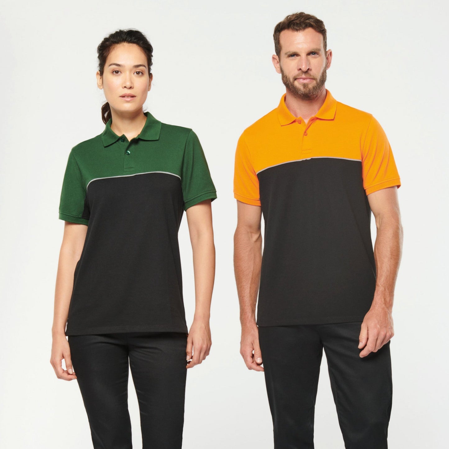 SNPL210 POLO BICOLOR LABORAL- UNISEX