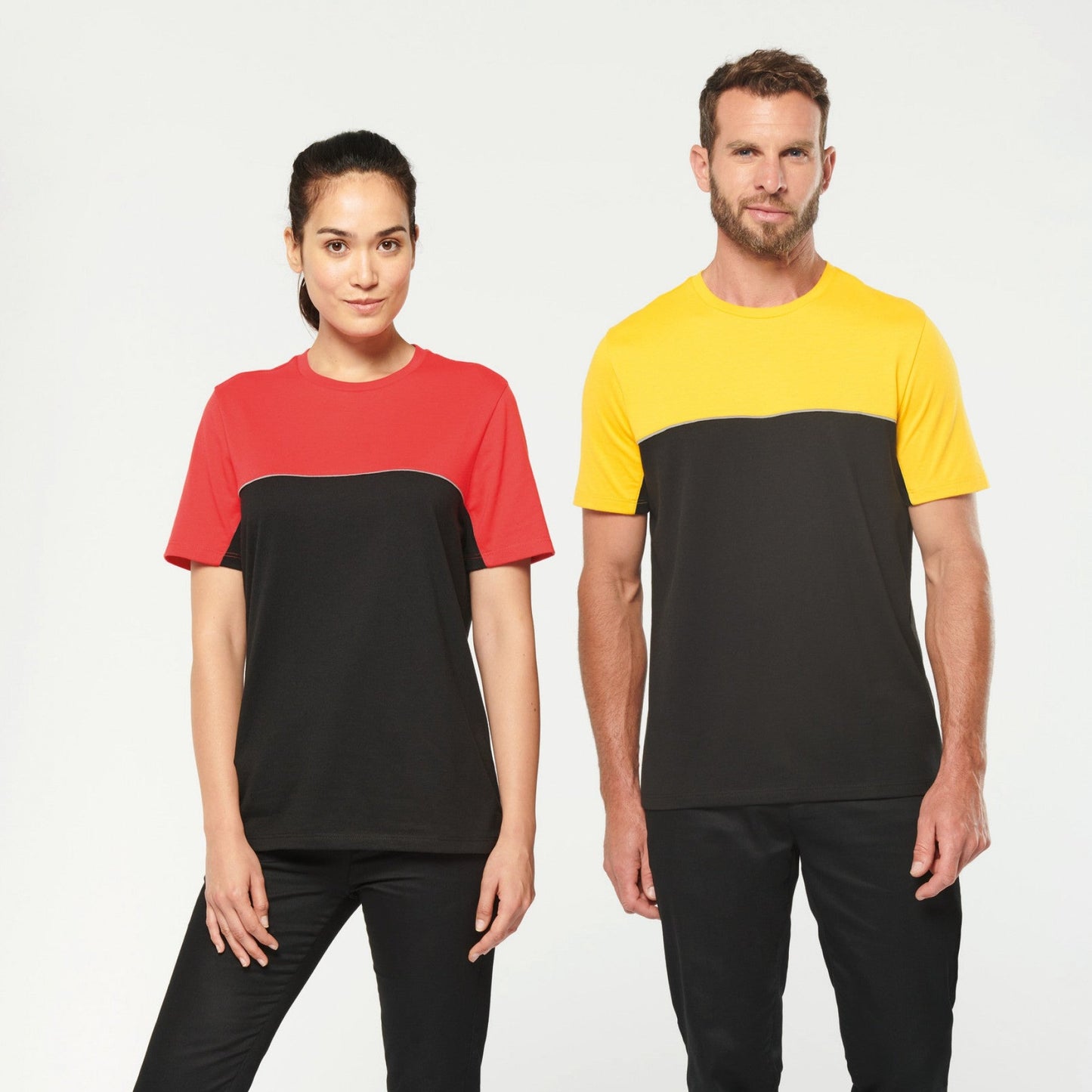 SNC304 CAMISETA BICOLOR LABORAL - UNISEX