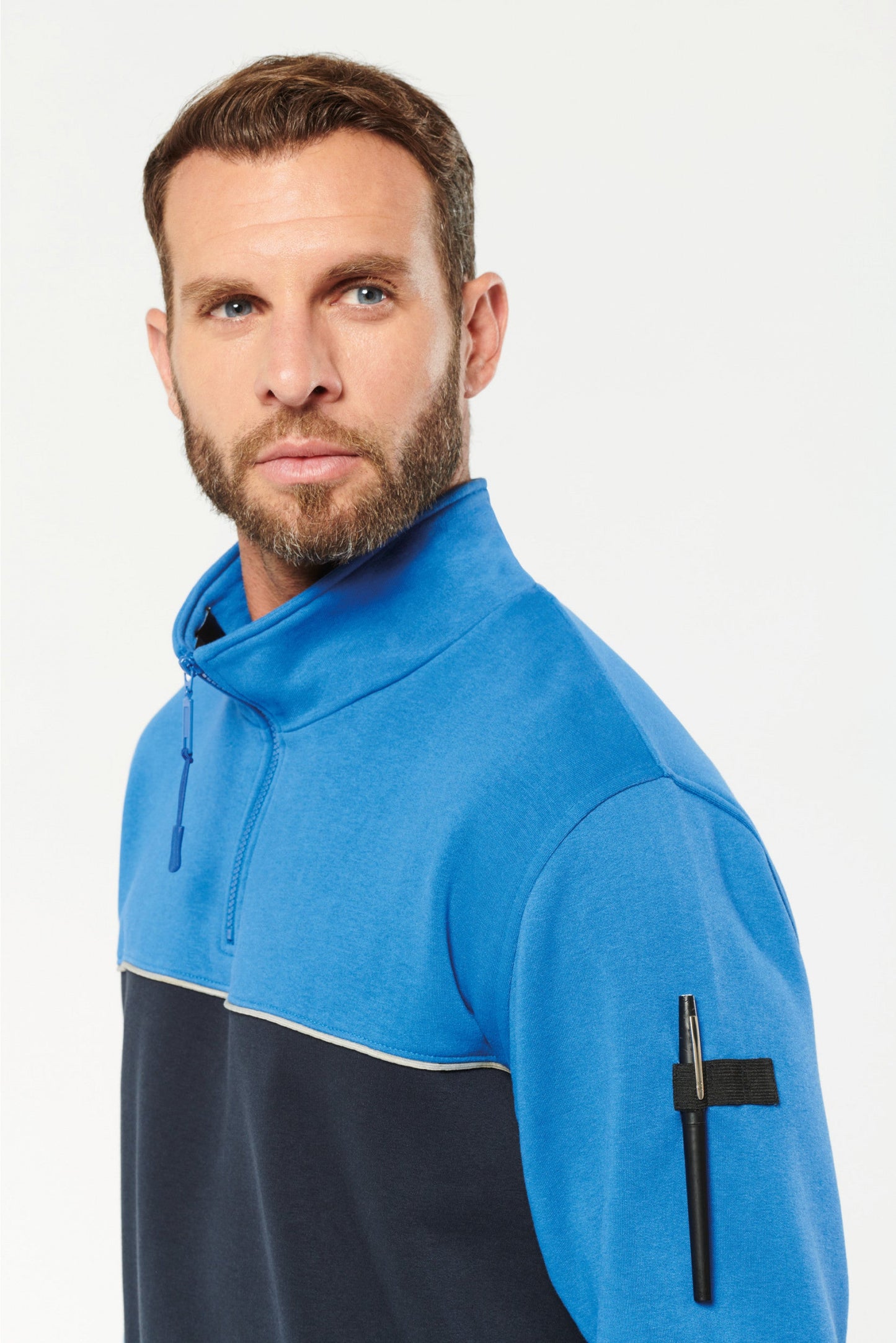 SN404 SUDADERA CUELLO CREMALLERA.UNISEX