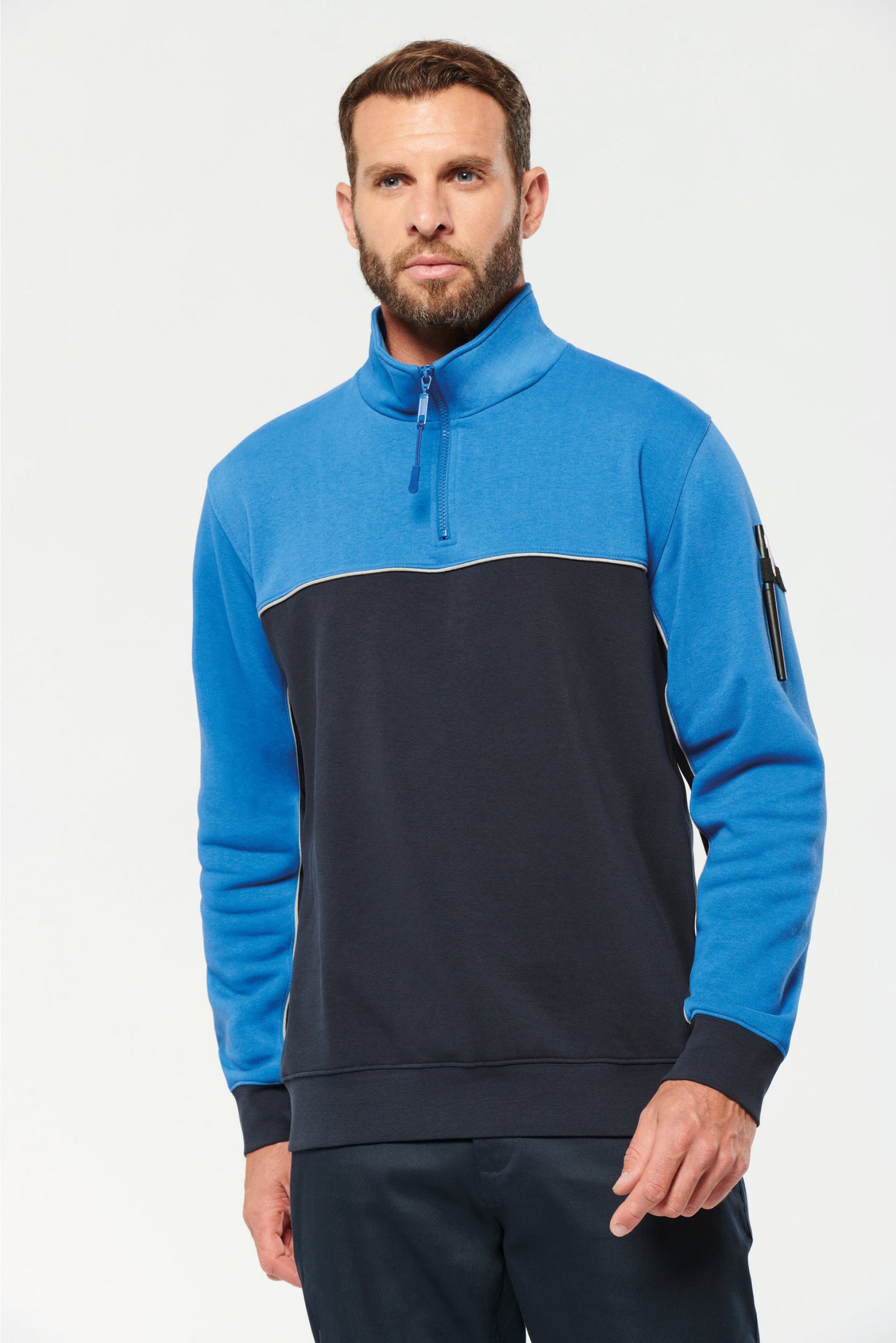 SN404 SUDADERA CUELLO CREMALLERA.UNISEX
