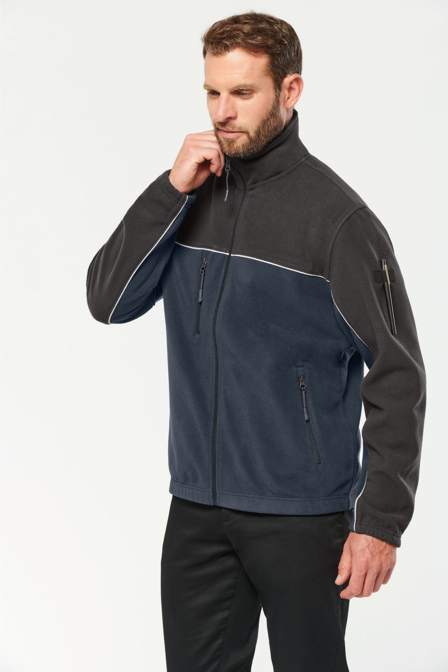 SNCH904 CHAQUETA POLAR BICOLOR