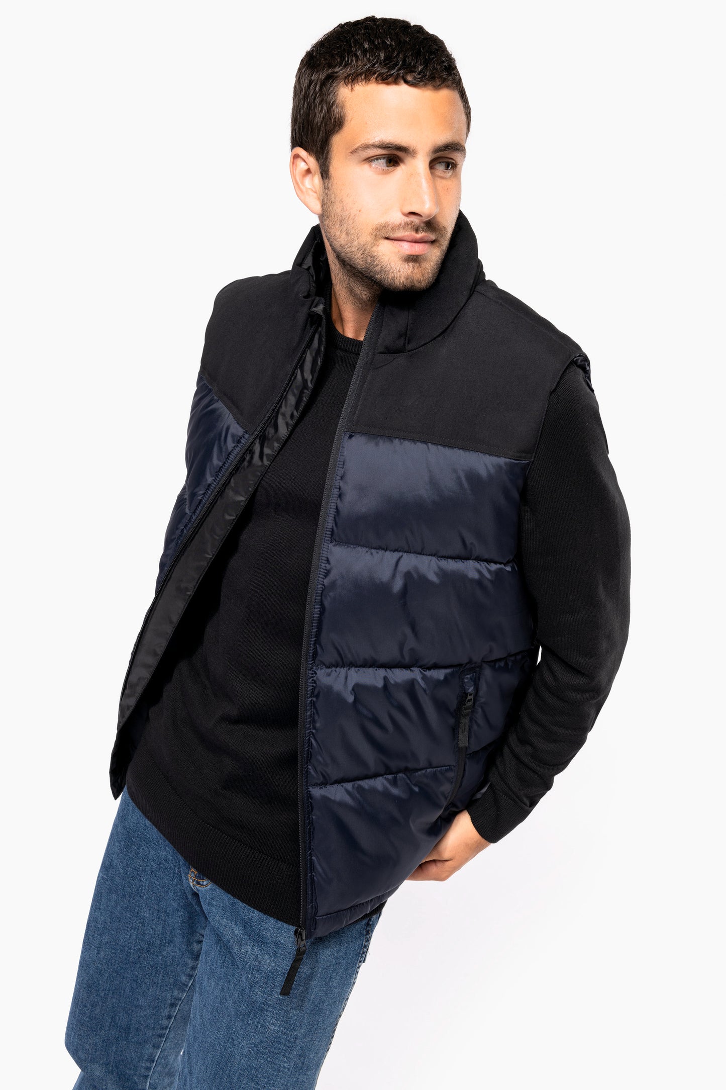 SNCH6162 - GILET REMBOURRÉ MIXTE BICOLORE