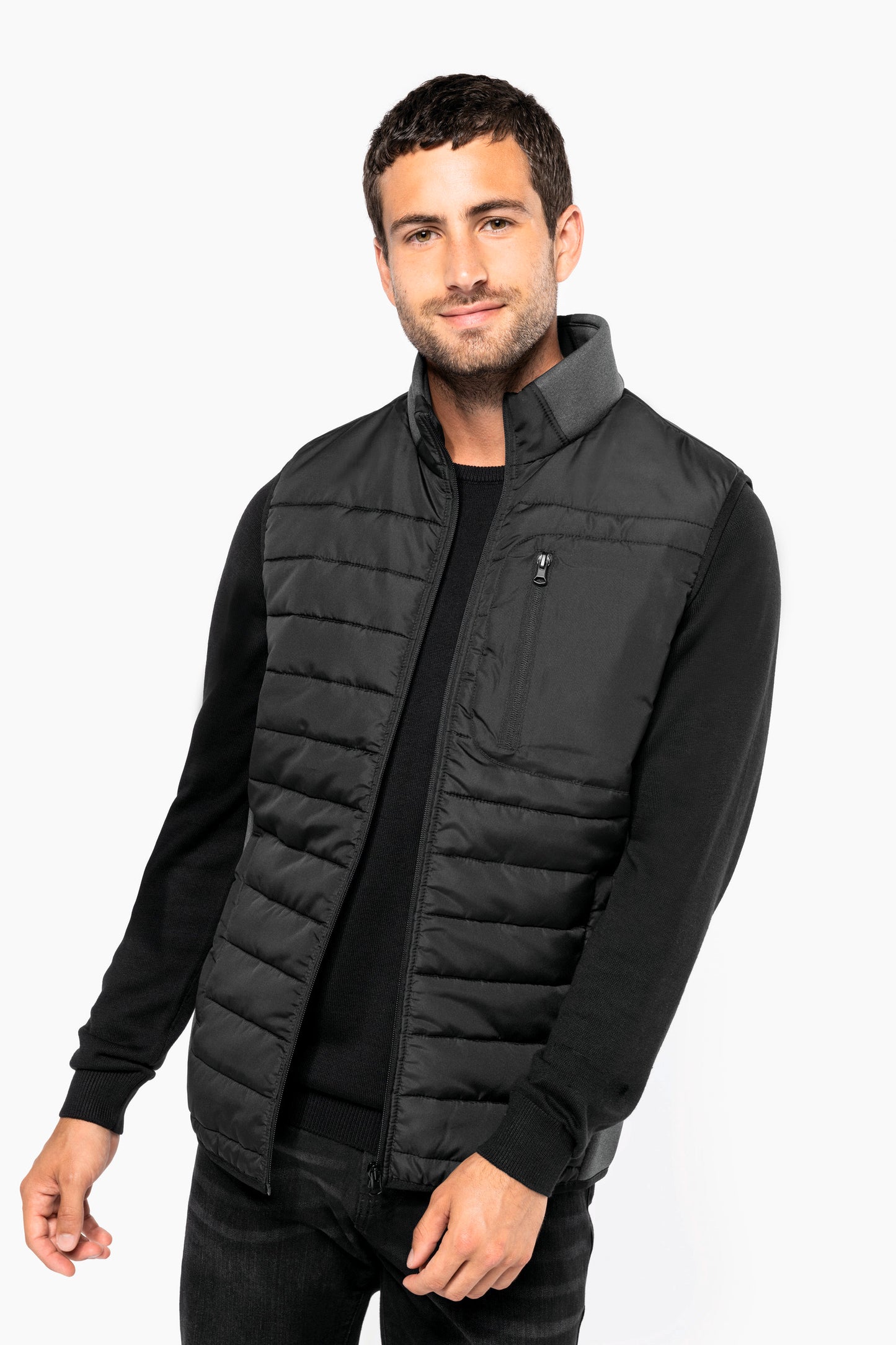 SNCH6170 - GILET BIMATERIALE