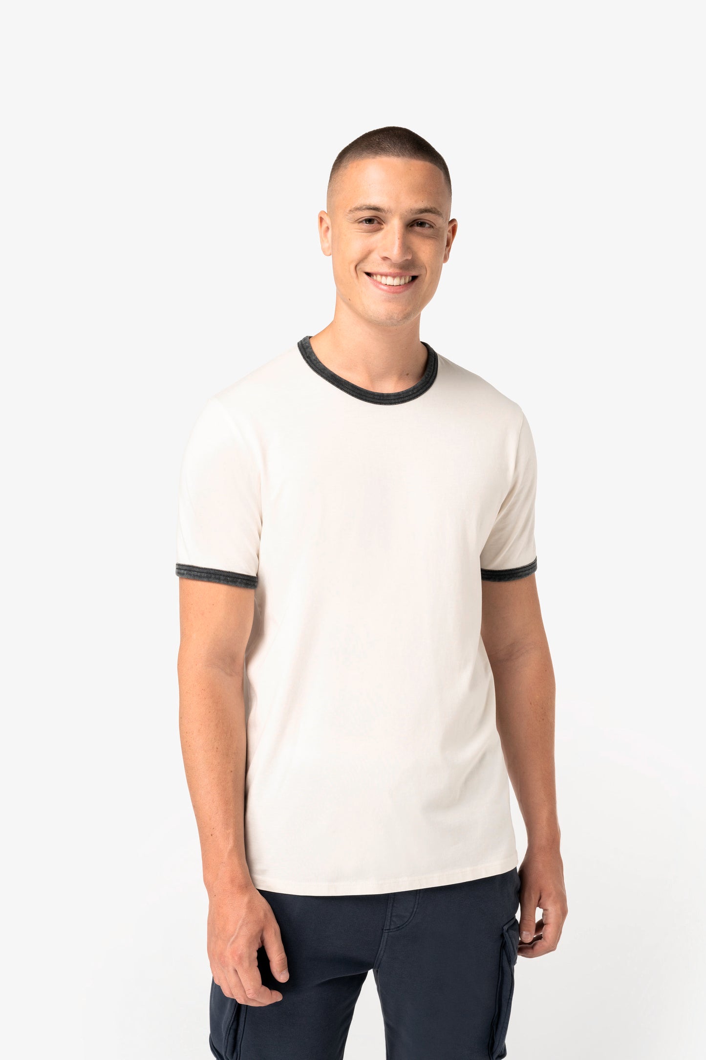 SNCA361 CAMISETA RINGER  EFECTO LAVADO