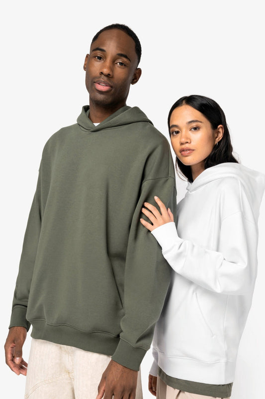 SNS408 - FELPA OVERSIZE CON CAPPUCCIO.UNISEX