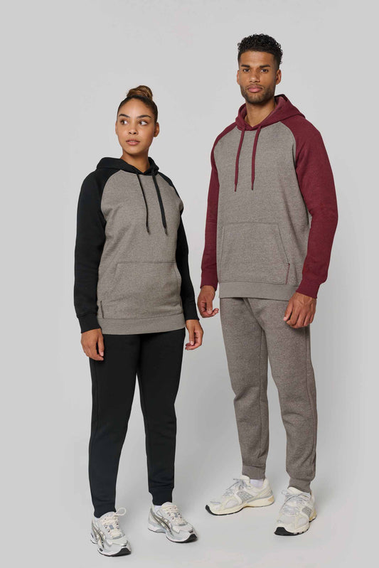 SNS369 - SUDADERA BICOLOR CON CAPUCHA