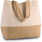 SNB0235 -BOLSA SHOPPER DE YUTE Y ANGODÓN CANVAS